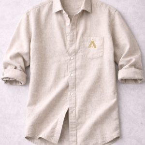 AMRENOIR Signature Beige Linen Shirt